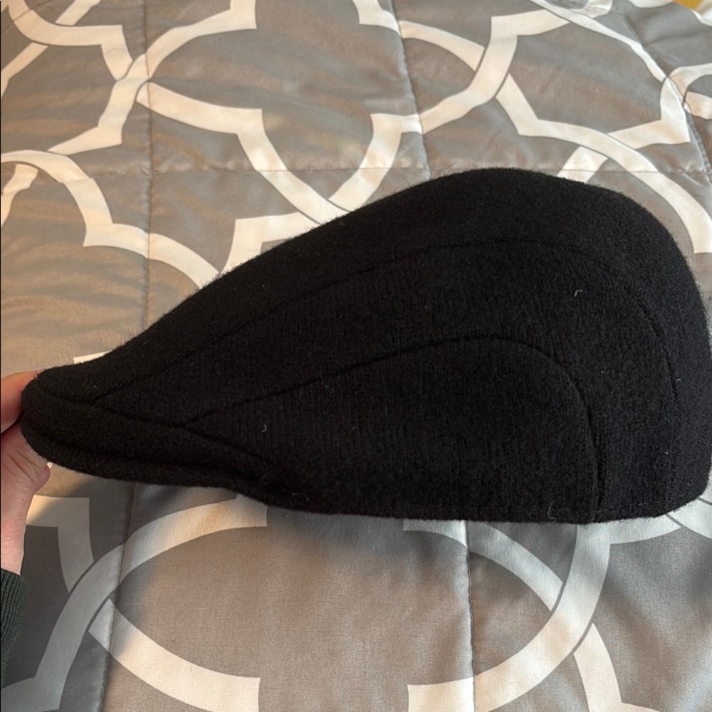 Kangol Black Wool Cap